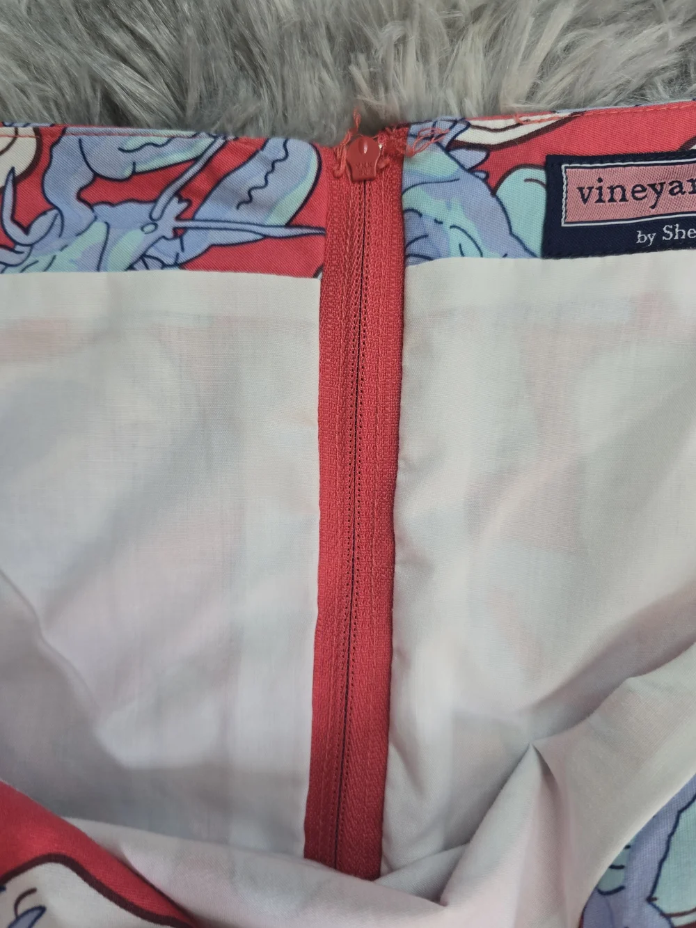 Vineyard Vines Red Lobster And Clam Print Mini Skirt, Size 6